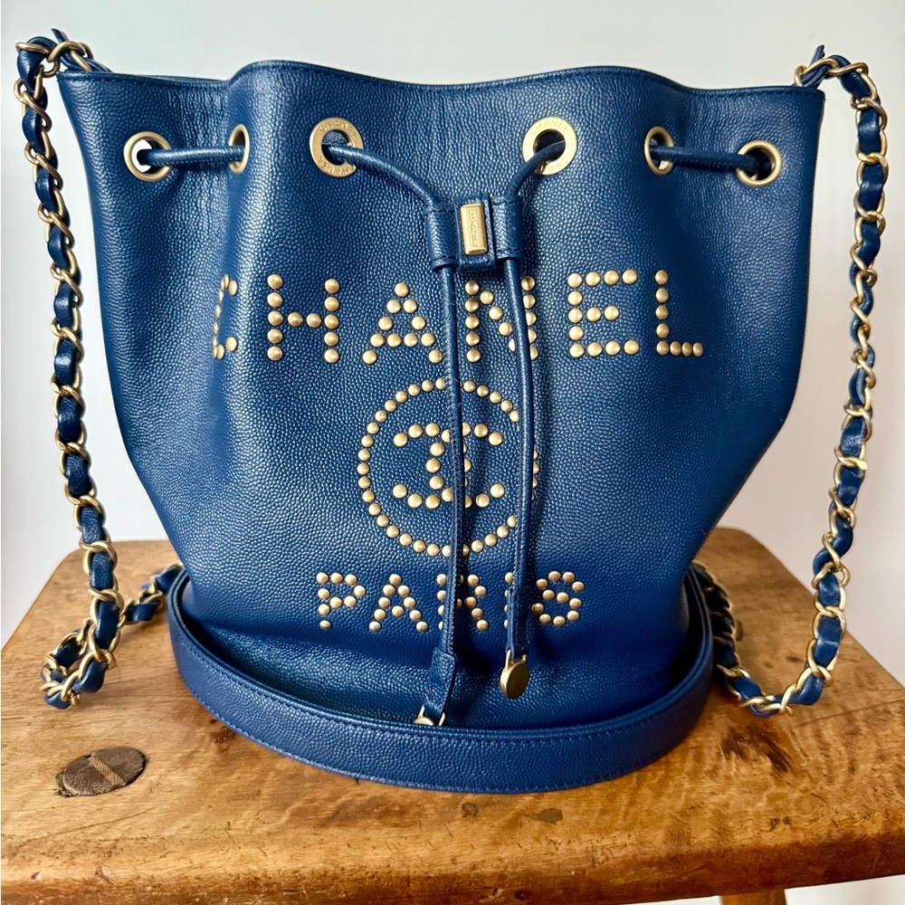 Chanel Blue Caviar Bucket Bag - Picture 2 of 6
